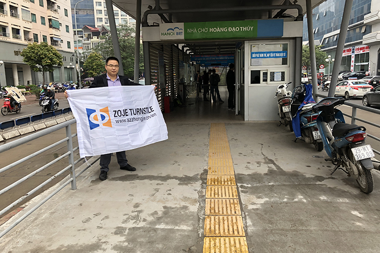 ZOJE Turnstile Gates Installed in Vietnam BRT 