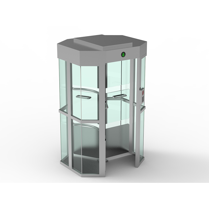 Tempered glass full height turnstile